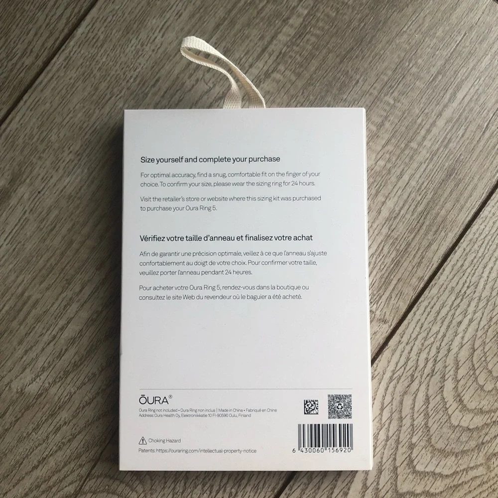 Oura Ring 5 Sizing Kit